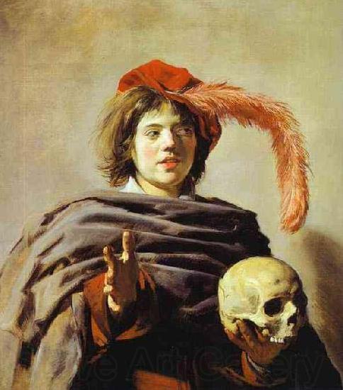 Frans Hals Youth with skull by Frans Hals Spain oil painting art